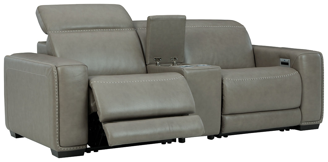 Correze 3-Piece Power Reclining Sectional Loveseat