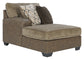 Abalone 3-Piece Sectional with Ottoman