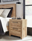 Hyanna Twin Panel Headboard with Mirrored Dresser, Chest and Nightstand