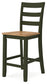 Gesthaven Counter Height Dining Table and 2 Barstools