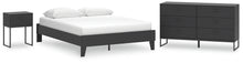 Load image into Gallery viewer, Socalle Queen Platform Bed with Dresser and Nightstand
