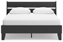 Load image into Gallery viewer, Socalle Queen Panel Platform Bed with 2 Nightstands
