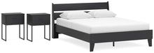 Load image into Gallery viewer, Socalle Queen Panel Platform Bed with 2 Nightstands
