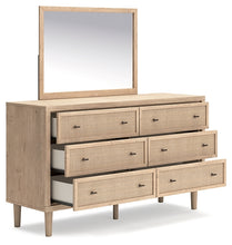 Load image into Gallery viewer, Cielden Queen Panel Headboard with Mirrored Dresser and Nightstand
