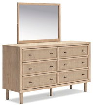 Load image into Gallery viewer, Cielden King Panel Headboard with Mirrored Dresser and Chest
