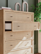 Load image into Gallery viewer, Cielden Full Panel Bed with Mirrored Dresser and Chest
