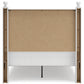 Mollviney Full Panel Headboard with Mirrored Dresser, Chest and 2 Nightstands