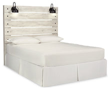 Load image into Gallery viewer, Cambeck  Panel Headboard With Mirrored Dresser And 2 Nightstands
