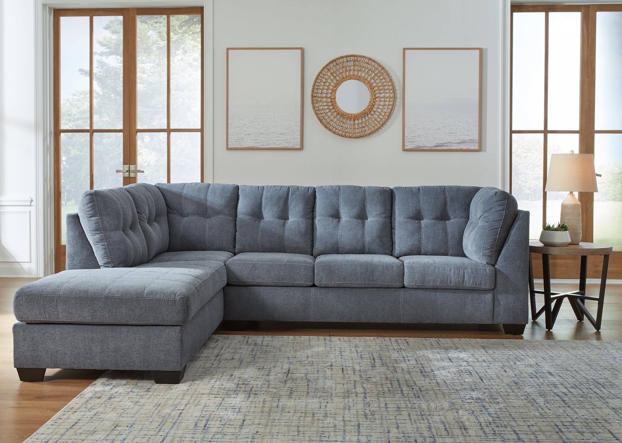 Ashley pitkin store 2 piece sectional